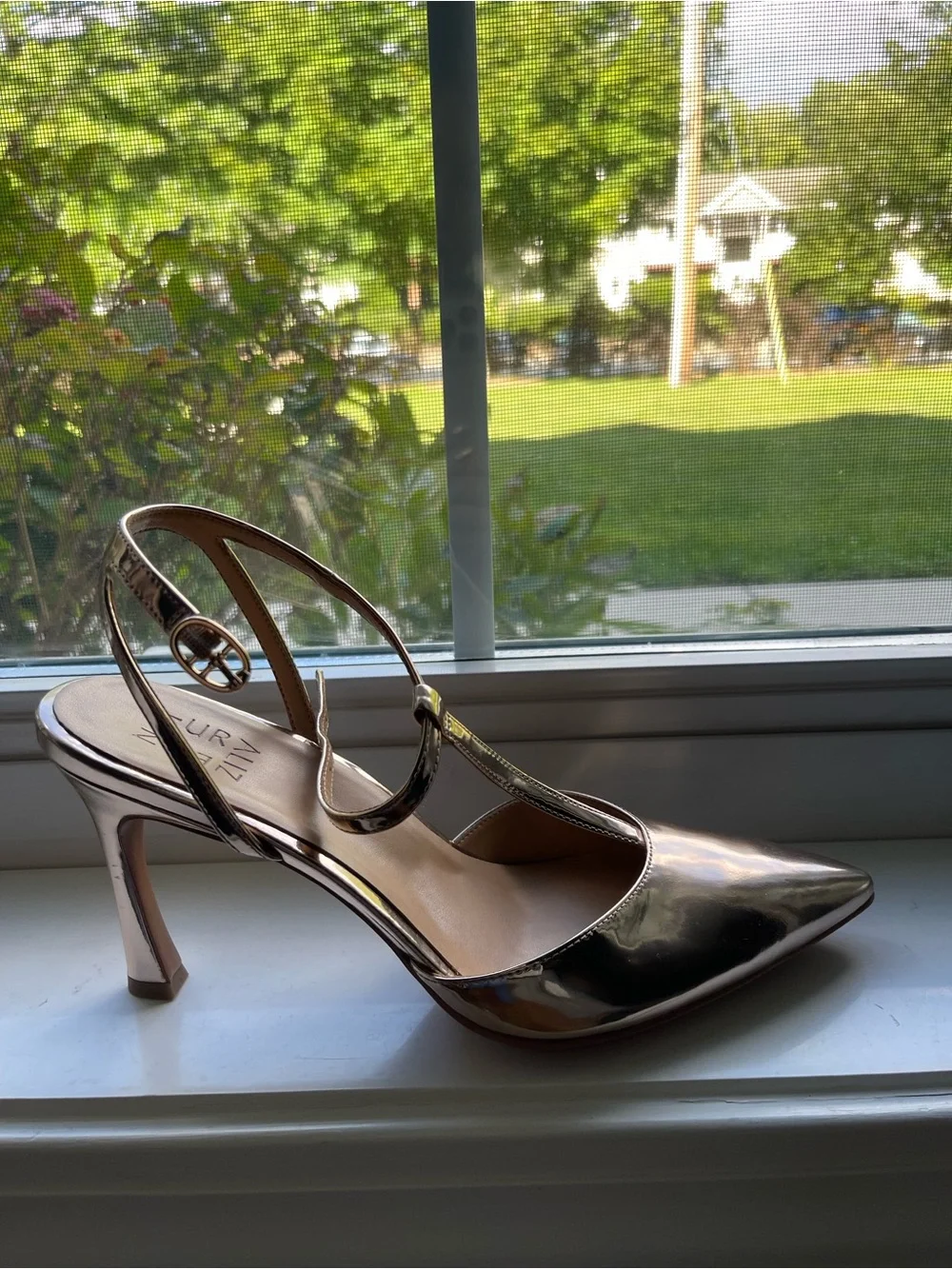 Naturalizer Astrid T-Strap Pointed Toe Dress Pumps – Rose Gold – Size 8.5 – NWT